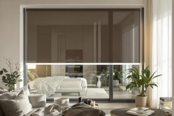 Acoustic laminated soundproof glass window installed in a modern Singapore apartment interior